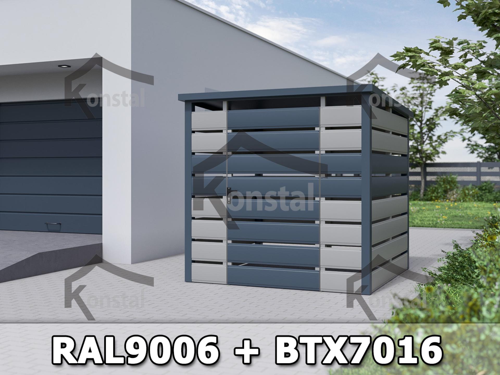 Atkritumu konteineru novietne : 2.0 x 2.0 m 